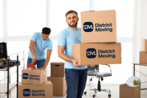 district moving employees working